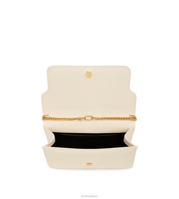 TOM FORD sievietes krēms palmellato efekta ādas whitney maza plecu soma HTNR1436