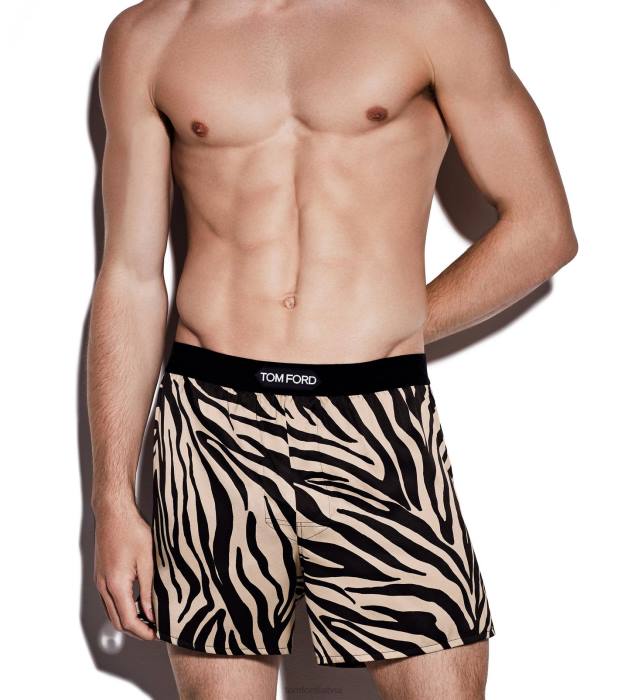TOM FORD vīriešiem antīki brūns zīda bokseri HTNR474