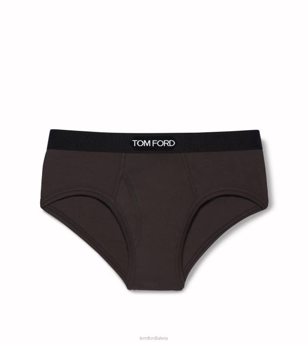 TOM FORD vīriešiem melnkoks kokvilnas biksītes HTNR520