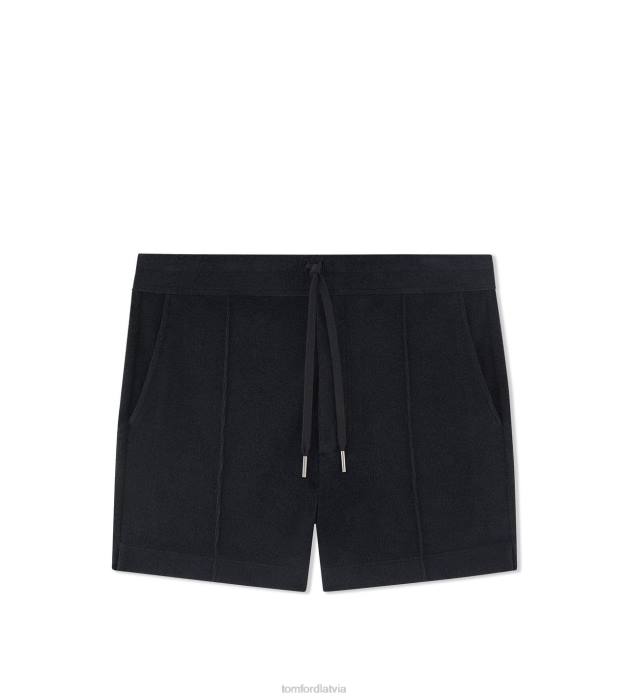 TOM FORD vīriešiem melns dvieļu šorti HTNR415