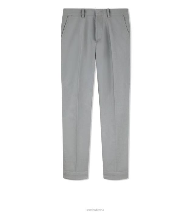 TOM FORD vīriešiem pelēks militārā kokvilnas chino HTNR399