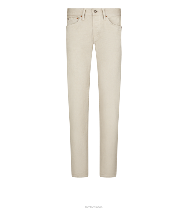 TOM FORD vīriešiem akmens sarža standarta pieguļošs džinsa audums HTNR240