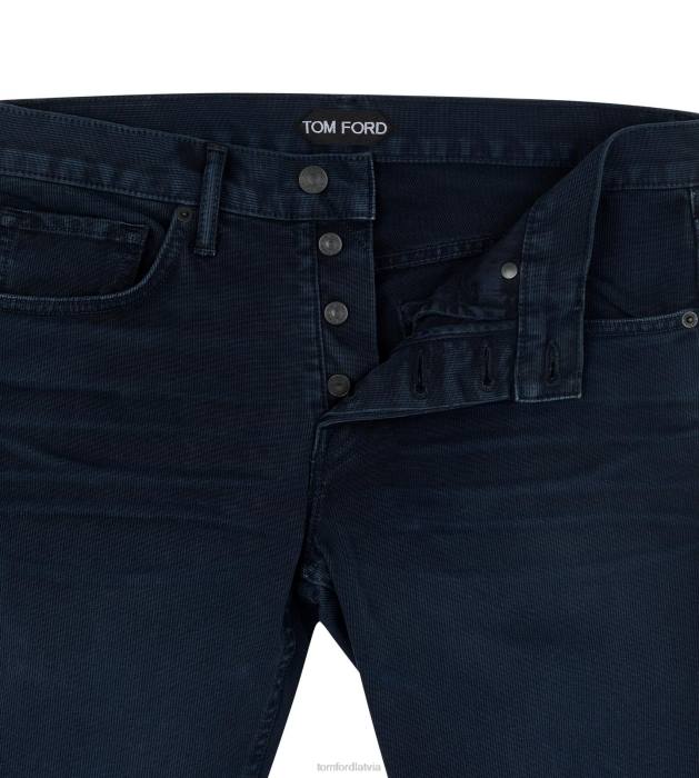 TOM FORD vīriešiem indigo Western cord slim fit džinsa HTNR257