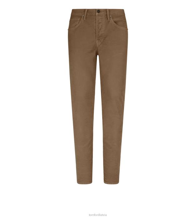 TOM FORD vīriešiem valrieksts moleskin slim fit džinsa HTNR251