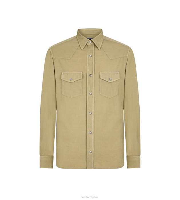 TOM FORD vīriešiem putekļains iedegums bērnu auklas rietumu krekls HTNR207