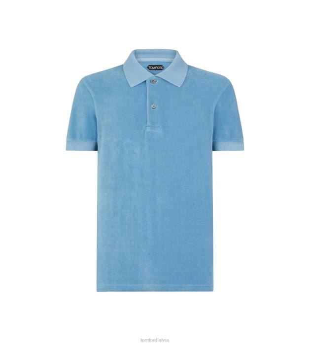 TOM FORD vīriešiem aqua dvieļu polo HTNR310