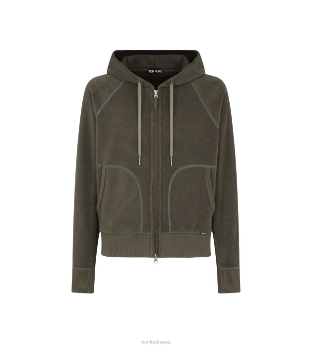 TOM FORD vīriešiem camo zaļš dvieļu kapuci HTNR335