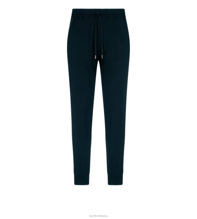 TOM FORD vīriešiem indigo kašmira zīda treniņbikses HTNR381