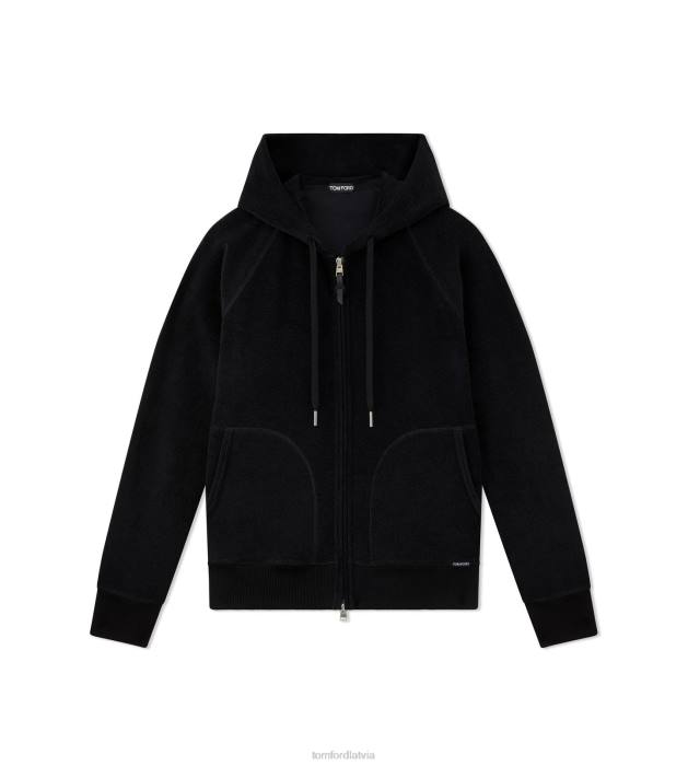 TOM FORD vīriešiem melns dvieļu kapuci HTNR333