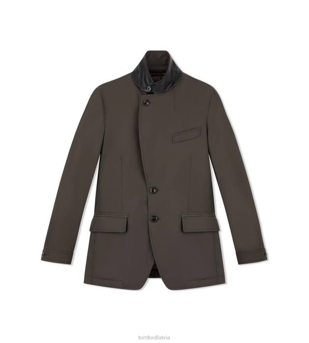 TOM FORD vīriešiem melnkoks gaismas pildījuma žakete HTNR55