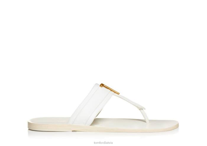 TOM FORD vīriešiem melns gludas ādas brighton sandales HTNR613