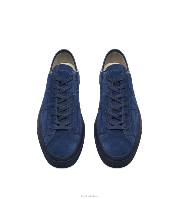 TOM FORD vīriešiem gaiši tumši + zils zamšādas Cambridge kedas HTNR684