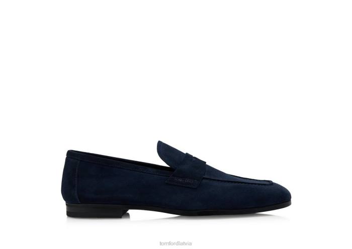 TOM FORD vīriešiem flote zamšādas Sean savīti joslas loafer HTNR648