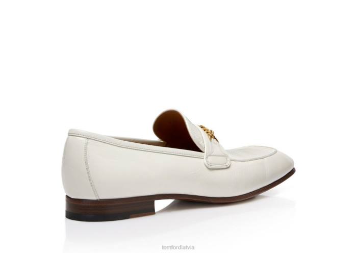 TOM FORD vīriešiem krīts sprakšķētas ādas bailey ķēdes loafer HTNR640