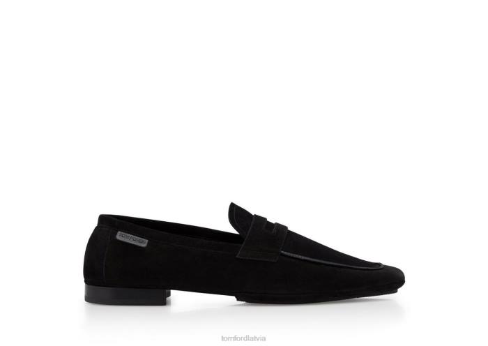 TOM FORD vīriešiem melns zamšādas berwick loafer HTNR654
