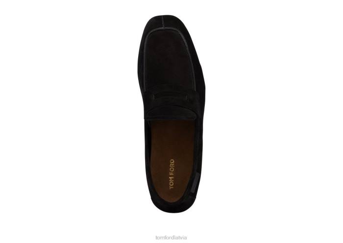 TOM FORD vīriešiem melns zamšādas berwick loafer HTNR654