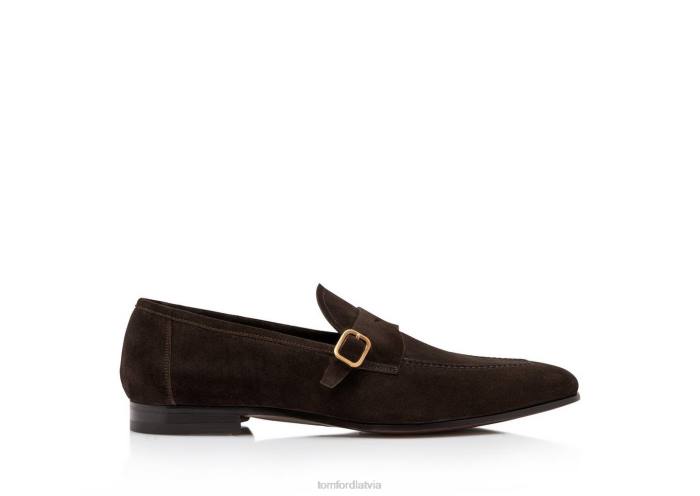 TOM FORD vīriešiem šokolāde zamšādas dover loafer HTNR663