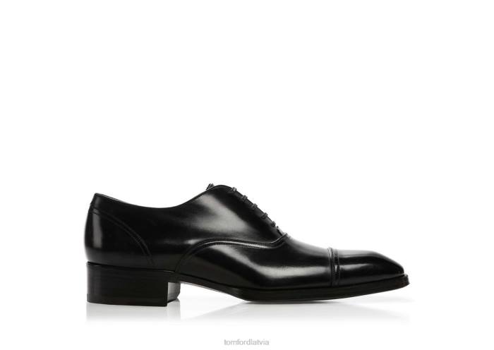 TOM FORD vīriešiem melns ādas gianni mežģīnes HTNR618