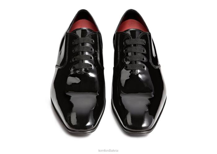 TOM FORD vīriešiem melns gianni vakara mežģīnes HTNR625