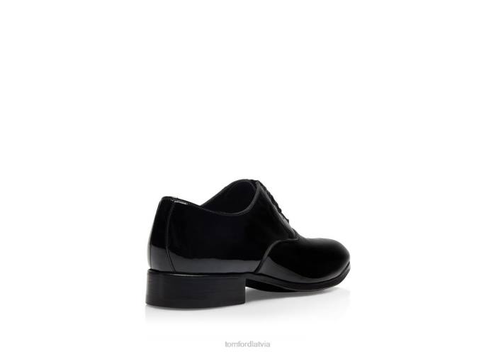 TOM FORD vīriešiem melns lakādas edgar vakara šņores HTNR617