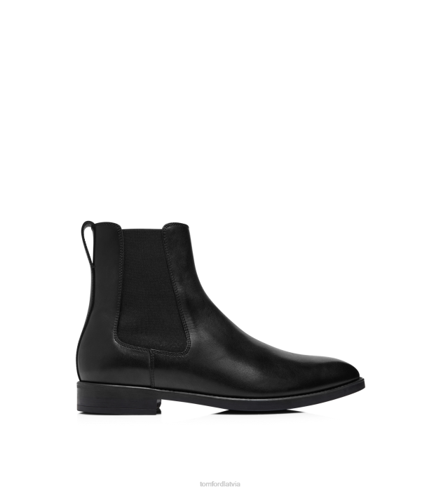TOM FORD vīriešiem melns ādas Robert Chelsea zābaki HTNR584