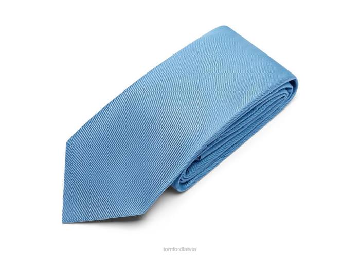 TOM FORD vīriešiem 70. gadu zils cieta sarža kaklasaite HTNR893