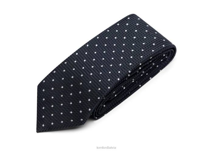 TOM FORD vīriešiem antracīts punktveida kaklasaite HTNR904