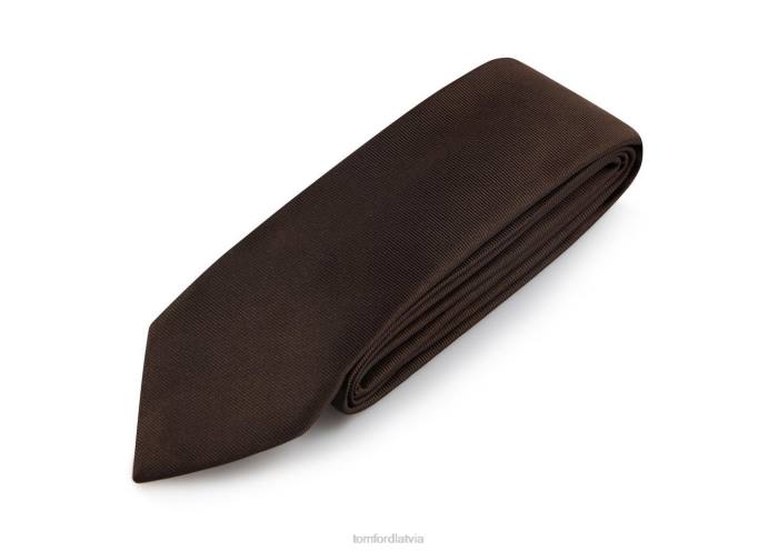 TOM FORD vīriešiem brūns saules satīna kaklasaite HTNR868