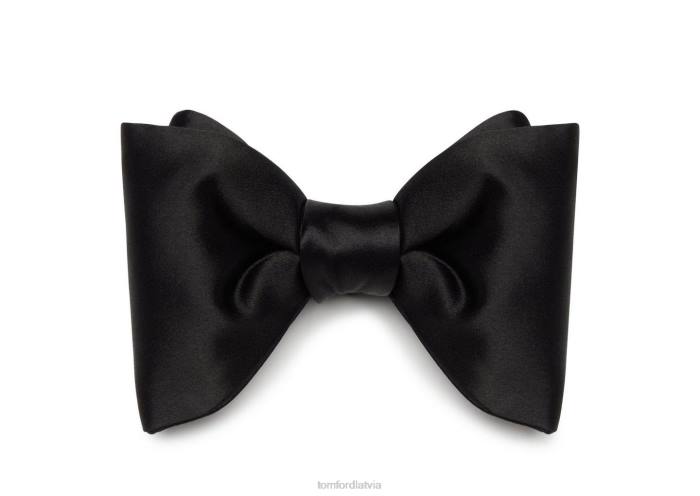 TOM FORD vīriešiem melns satīna tauriņš HTNR861