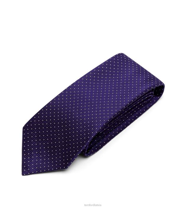 TOM FORD vīriešiem violets punktveida kaklasaite HTNR887