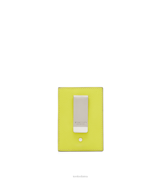 TOM FORD vīriešiem laims mazgraudu ādas naudas klipu kartes turētājs HTNR801