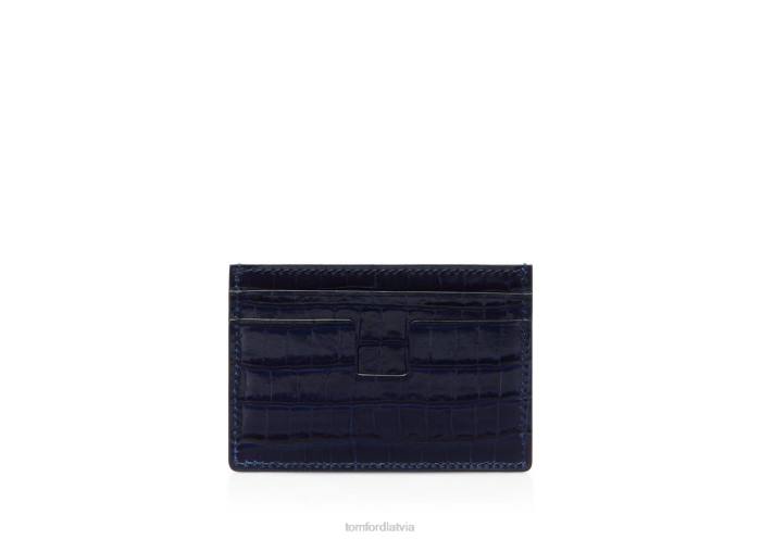 TOM FORD vīriešiem tinte glancēts apdrukāts Croc classic kartes turētājs HTNR823