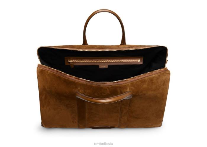 TOM FORD vīriešiem cigārs zamšādas plaši atveramas dufelis HTNR1034