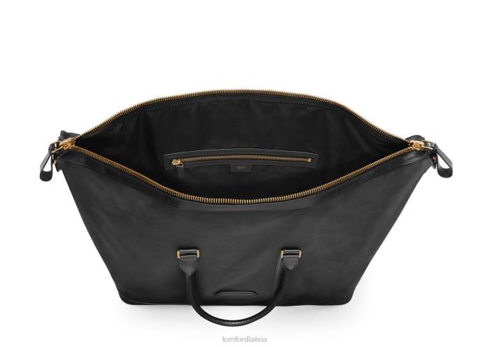 TOM FORD vīriešiem melns pārstrādāta neilona holdall HTNR1038