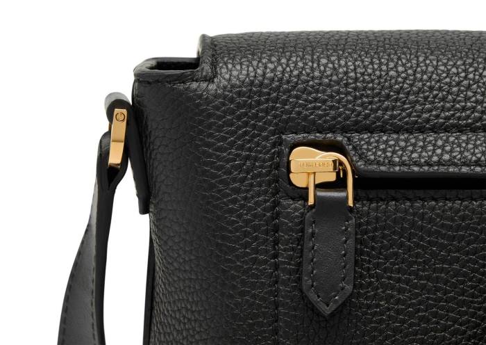 TOM FORD vīriešiem melns graudu ādas vidējais kurjers HTNR1020