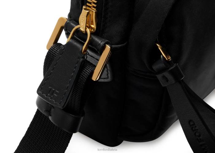 TOM FORD vīriešiem melns pārstrādāta neilona mini kurjers HTNR1018